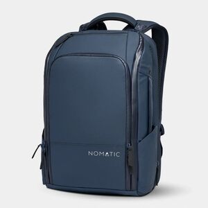 Navy Blue Backpack with Durable Fabric and Padded Straps